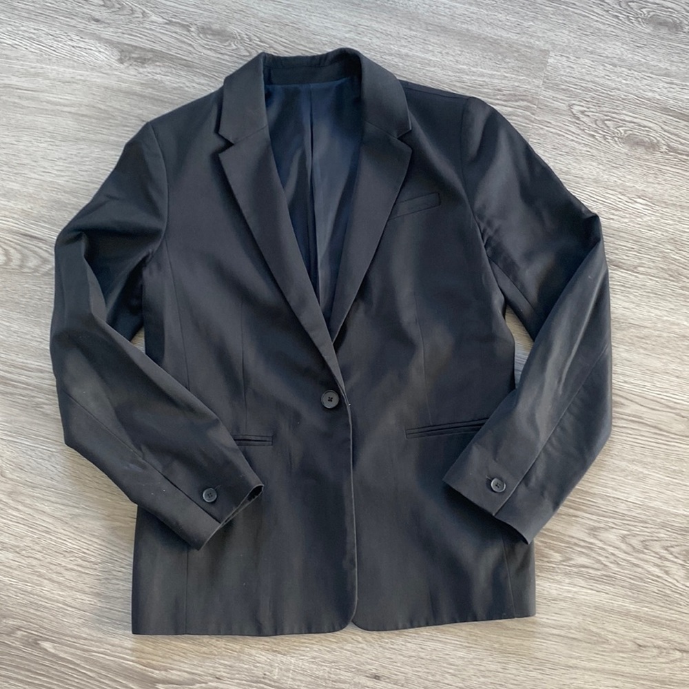Black Everlane Fitted Blazer Size 4